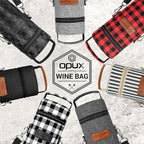 opux Wine Bag Single Bottle Carrier Tote, Insulated Wine Cooler Bag - Image 7