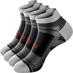 PAPLUS Ankle Compression Sock for Men and Women 2/4/6 Pairs, Low Cut by PAPLUS