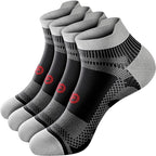 PAPLUS Ankle Compression Sock for Men and Women 2/4/6 Pairs, Low Cut by PAPLUS