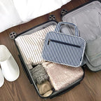 PAVILIA Hanging Toiletry Bag Travel Bag Women Men, Foldable Cosmetic Organizer - Image 6