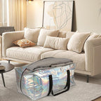 4 Pack Heavy Duty Moving Bags Extra Large Waterproof Foldable Clothing Storage - Image 8