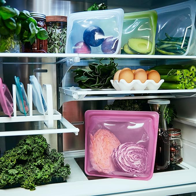 Stasher Premium Silicone Reusable Food Storage Stand-Up Bag Mega, Sous Vide - Image 9
