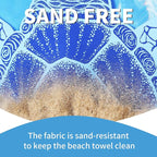 4 Pack Lightweight Thin Beach Towel Oversized 71"x32" Big Extra Large - Image 5