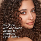 Conair Double Ceramic ½-Inch Curling Iron with Bonus Claw Clip, ½-Inch Barrel Creates Spiral Curls, Hair Curler for Use on Short to Medium Hair, White/Rose Gold