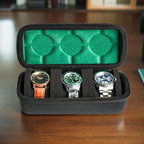 Hard Watch Travel Case, 3 slots Watch Roll Case Storage and Organizer - Image 6
