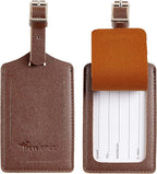 8 Pack Leather Luggage Travel Bag Tags by Travelambo - Image 3
