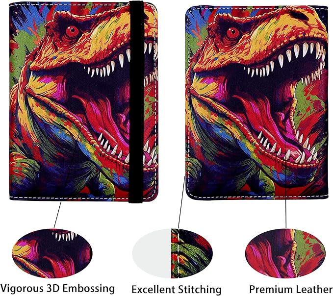 Passport Holder for Women and Men PU Leather Passport Cover for Travel - Image 2