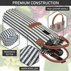 opux Wine Bag Single Bottle Carrier Tote, Insulated Travel Wine Cooler Bag - Image 5