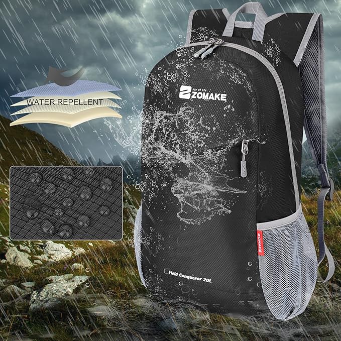 ZOMAKE Lightweight Packable Backpack 20L, Foldable Backpacks Small Daypack - Image 5