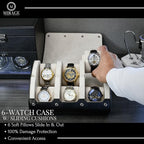 M Mirage Luxury Travel 6 watch display case organizer - Image 6
