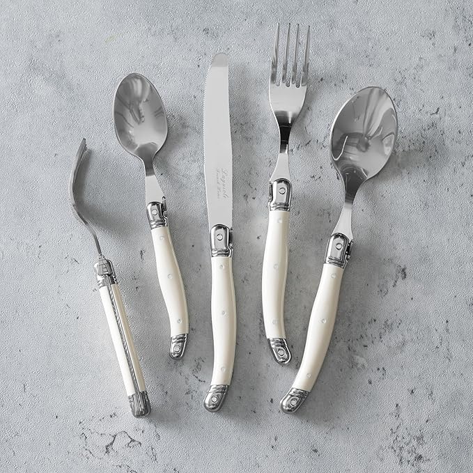 French Home Laguiole 20 Piece Flatware Set – 18/10 Stainless Steel Flatware Set - Image 3