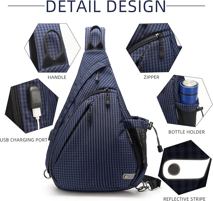Water-Proof Sling bag/Crossbody Backpack/Shoulder Bag - Image 4