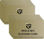 SaiTech RFID Protected Cards, NFC Contactless Bank Debit Credit Card Protector by SaiTechIT