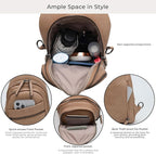Alldaily Large Sling Bag for Women Crossbody Purse Leather Fashionable Trendy - Image 3