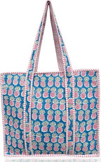 Cotton Quilted Tote Bag for Women – Large Beach & Travel Tote by ThirdEyeExport