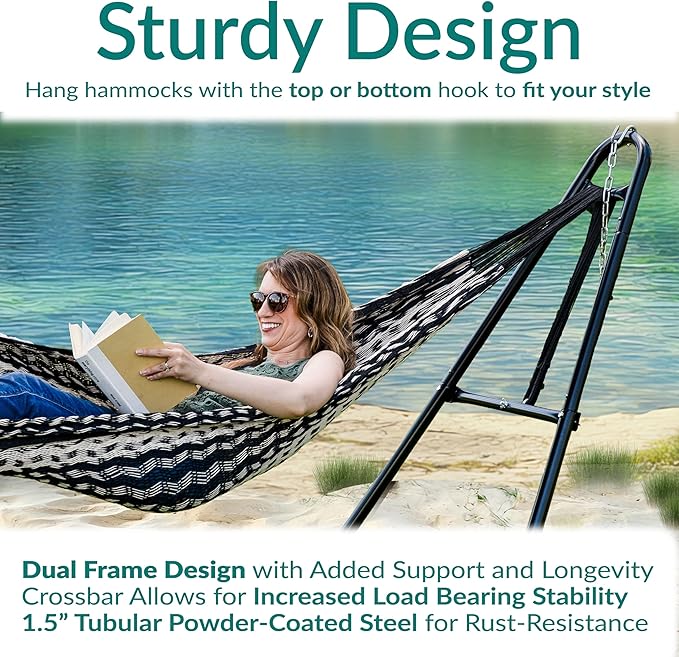 Sunnydaze Universal Double Hammock Stand Only - Image 3