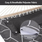 ANOW Outdoor Hammock with Spreader Bars and Detachable Pillow, 2 Person Hammock - Image 4