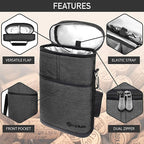 opux 2 Bottle Wine Carrier Tote, Insulated Leakproof Wine Cooler Bag, Wine - Image 4