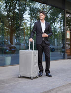 All Aluminum Magnesium Carry On Luggage，Cut from Whole Aluminum Sheet，22x14x9 - Image 3