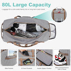 80L Duffle Bag for Travel, Large Foldable Waterproof Travel Duffel Bags - Image 4