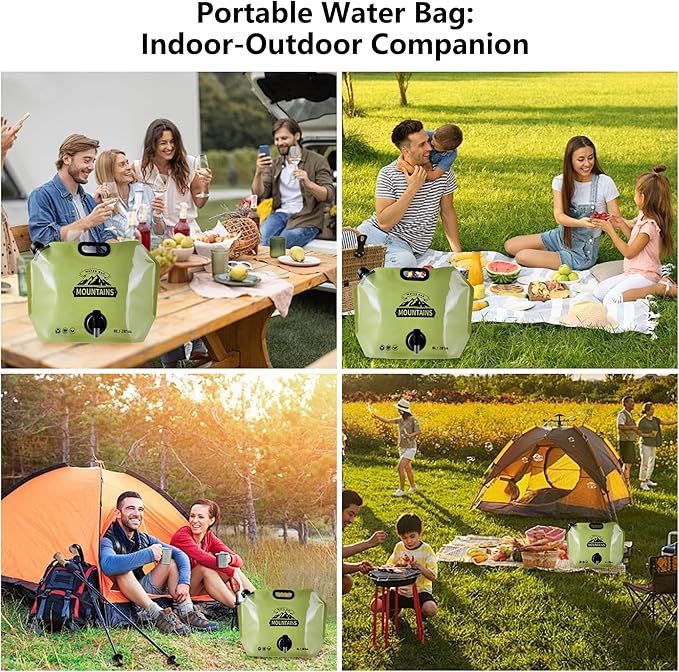 Collapsible 8L Water Storage Bag, BPA-Free Portable Folding Water Jug - Image 9