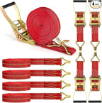 4Pack Heavy Duty Ratchet Straps, 2” 32Ft Ratchet Tie Down Strap, Tie Down by WENQUIT
