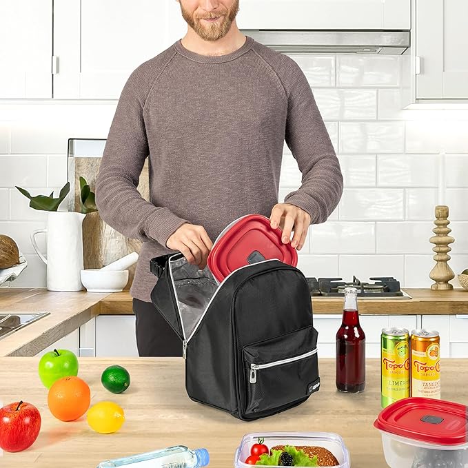 opux Lunch Box for Girls Boys Kids, Insulated Leakproof Lunch Bag, Reusable - Image 3