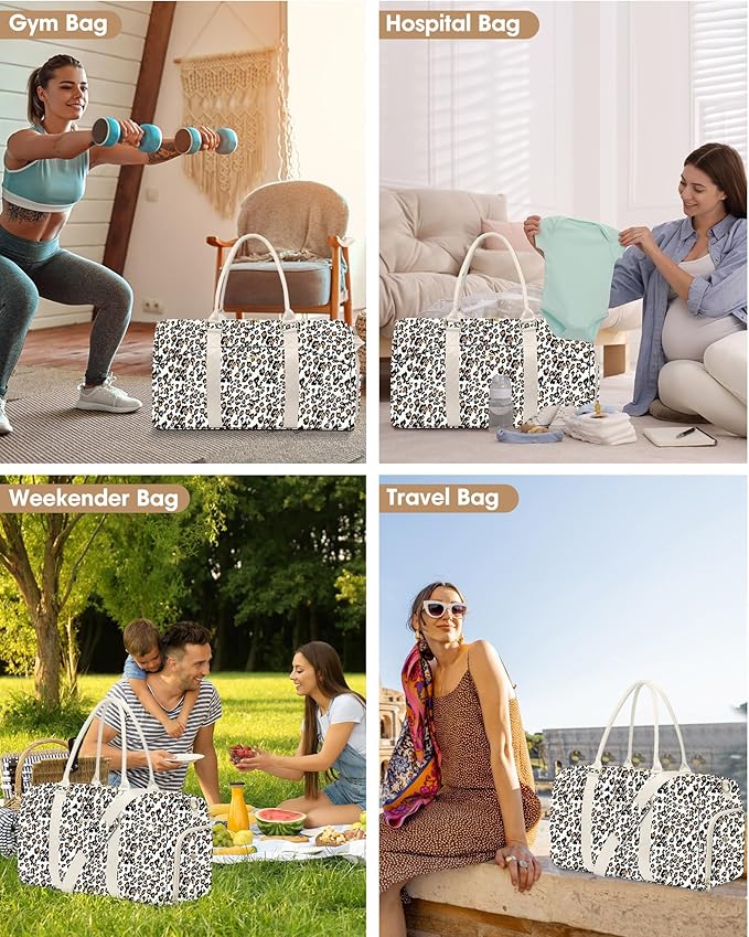 Women Duffle Weekender Travel Bag: Large Duffel Bags - Image 4