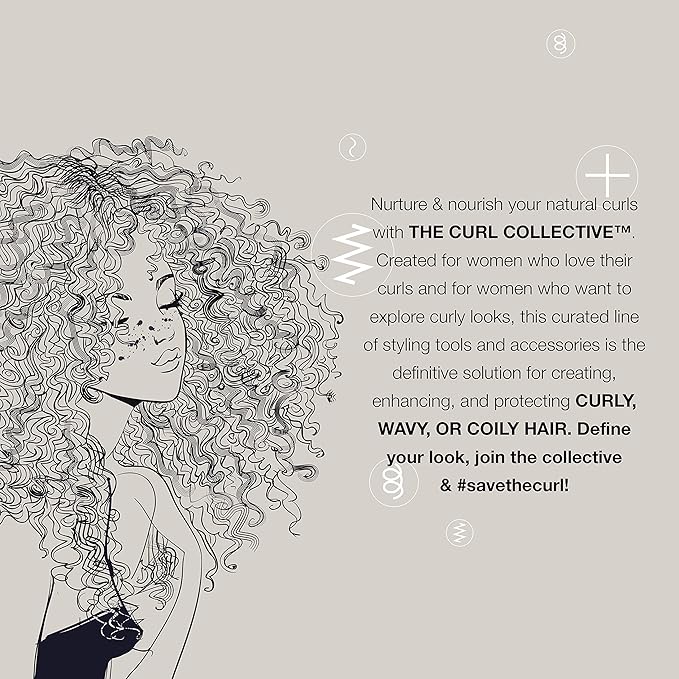 Conair The Curl Collective Coily Hair Diffuser, Works Exclusively with The Curl Collective Hair Dryer (sold separately)