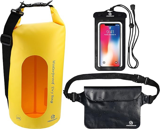 Freegrace Waterproof Dry Bags Set of 3 Dry Bag by Freegrace