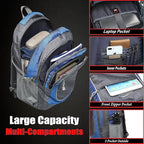 ProEtrade Backpack Bookbag for College Sturdy Travel Business Hiking Fit Laptop - Image 2
