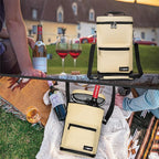 opux Wine Bag 2 Bottle Wine Tote Carrier, Insulated Wine Cooler Bag - Image 7