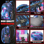 ProEtrade Galaxy Backpack Bookbag - Image 3