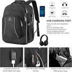 17.3 inch Laptop Backpack, School Bookbag Computer Rucksack - Image 3