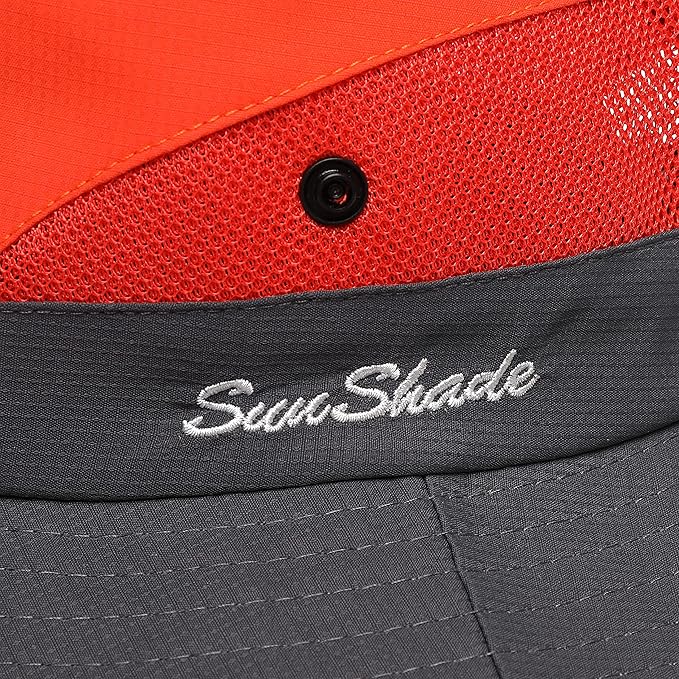 Womens Summer Sun Hat Beach Hat Wide Brim Outdoor UV Protection Hat Foldable - Image 7