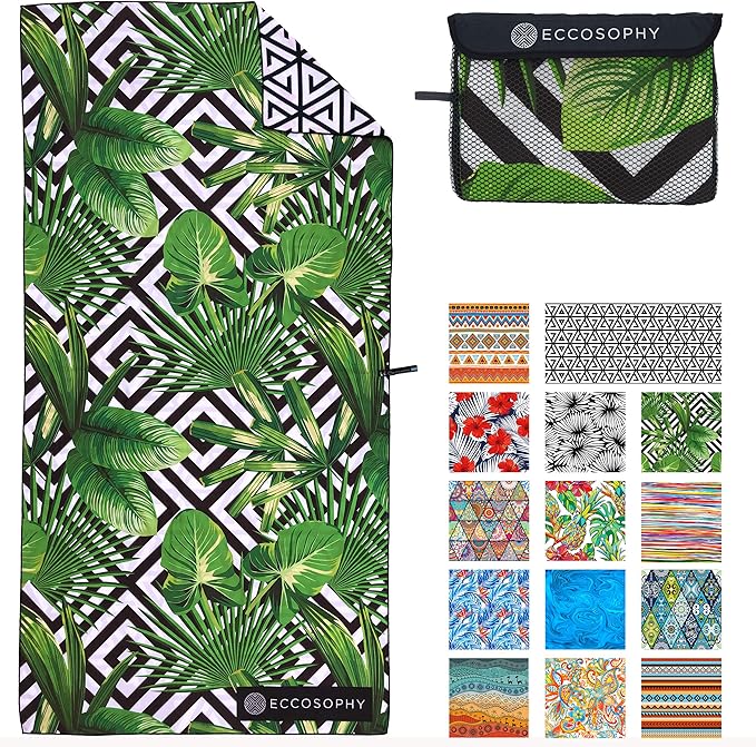 ECCOSOPHY Microfiber Beach Towel by ECCOSOPHY