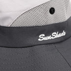 Womens Summer Sun Hat Beach Hat Wide Brim Outdoor UV Protection Hat Foldable - Image 7