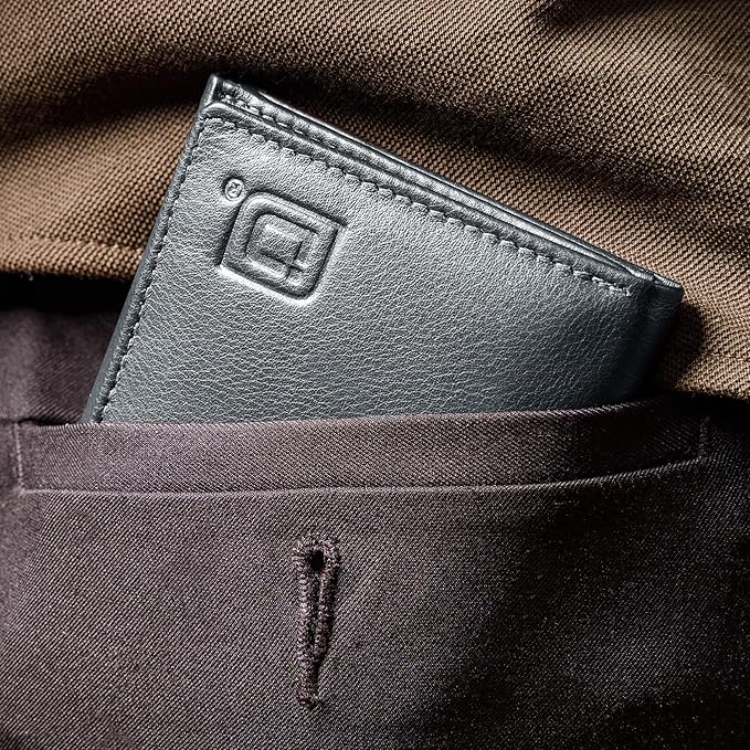 ID Stronghold Men's Leather Trifold Wallet - Image 6