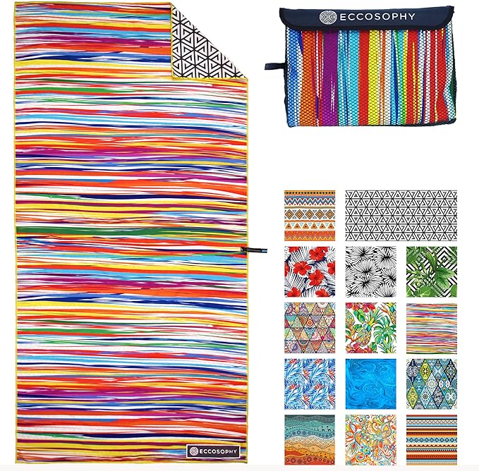 ECCOSOPHY Microfiber Beach Towel by ECCOSOPHY