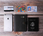 Genuine Leather Passport Case, RFID Passport Cover - Image 7