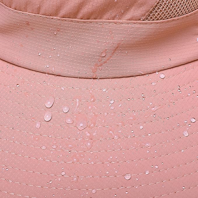 Womens Summer Sun Hat Beach Hat Wide Brim Outdoor UV Protection Hat Foldable - Image 9