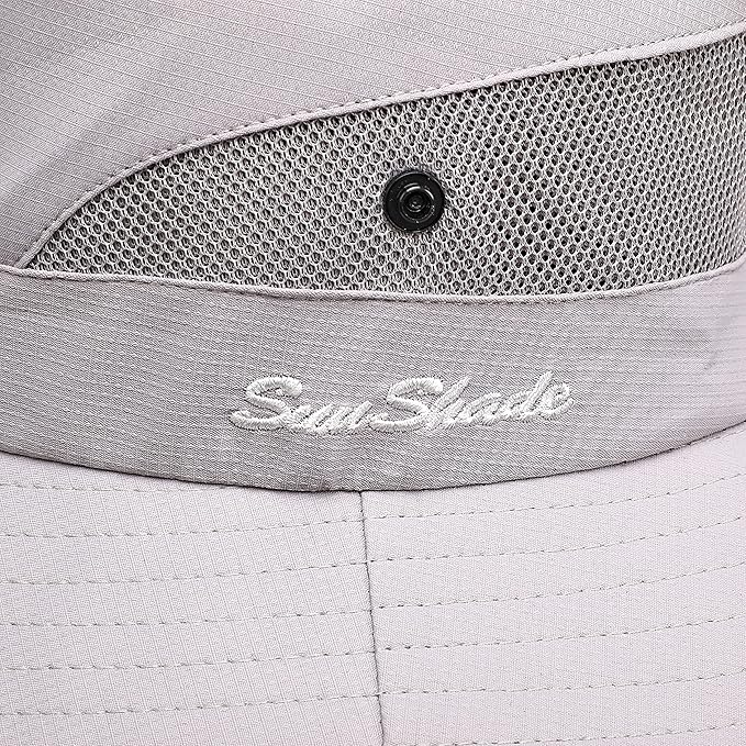 Womens Summer Sun Hat Beach Hat Wide Brim Outdoor UV Protection Hat Foldable - Image 7