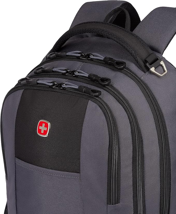 SwissGear Cecil 5505 Laptop Backpack, Dark Grey/Black - Image 8