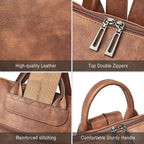 Shrrie Vegan Leather Laptop Backpack - Image 6