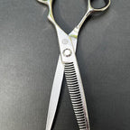 Saki Dotanuki Hair Thinning Shears Made From Japanese Damascus Steel - Professional Hair Texturizing Scissors - Sharp