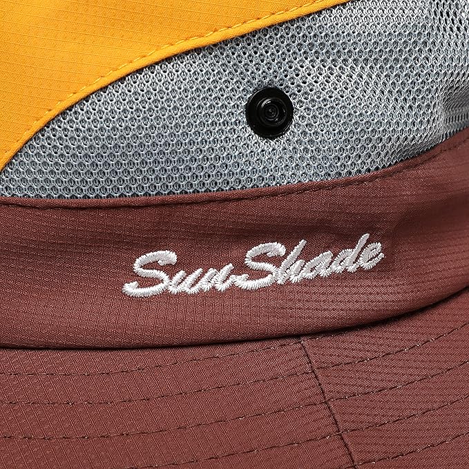 Womens Summer Sun Hat Beach Hat Wide Brim Outdoor UV Protection Hat Foldable - Image 7
