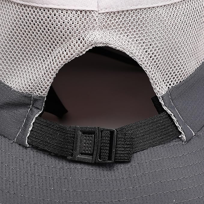 Womens Summer Sun Hat Beach Hat Wide Brim Outdoor UV Protection Hat Foldable - Image 8