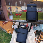 opux 2 Bottle Wine Carrier Tote, Insulated Leakproof Wine Cooler Bag, Wine - Image 7