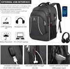 Backpack, 17.3in Durable Travel Laptop Backpack, College Backpack, RFID Anti - Image 3