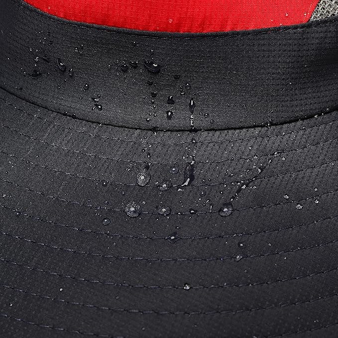 Womens Summer Sun Hat Beach Hat Wide Brim Outdoor UV Protection Hat Foldable - Image 9